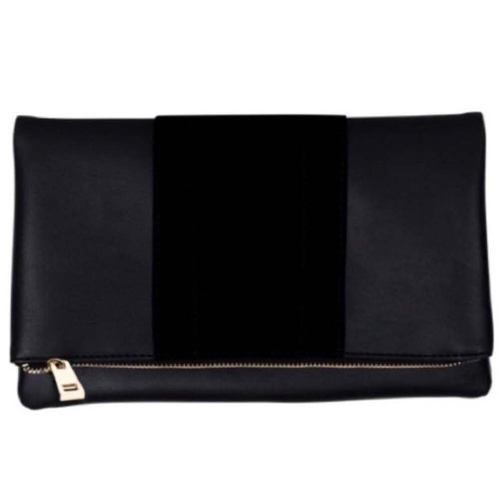 NWOT Summer & Rose Faux Leather Foldover Clutch
